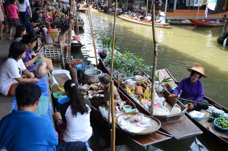 mercat flotant de Bangkok