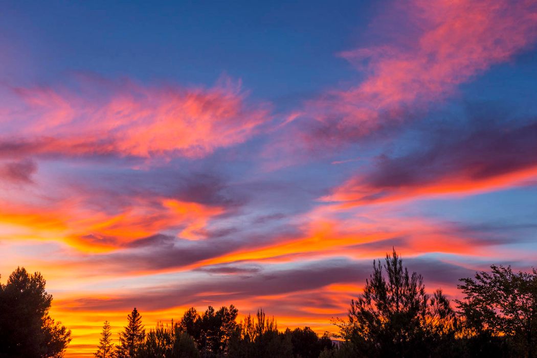 Nubes al atardecer.Almansa.Albacete