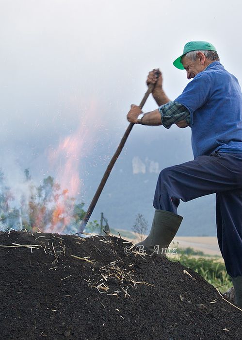 "Dando el Betagarri" a la carbonera