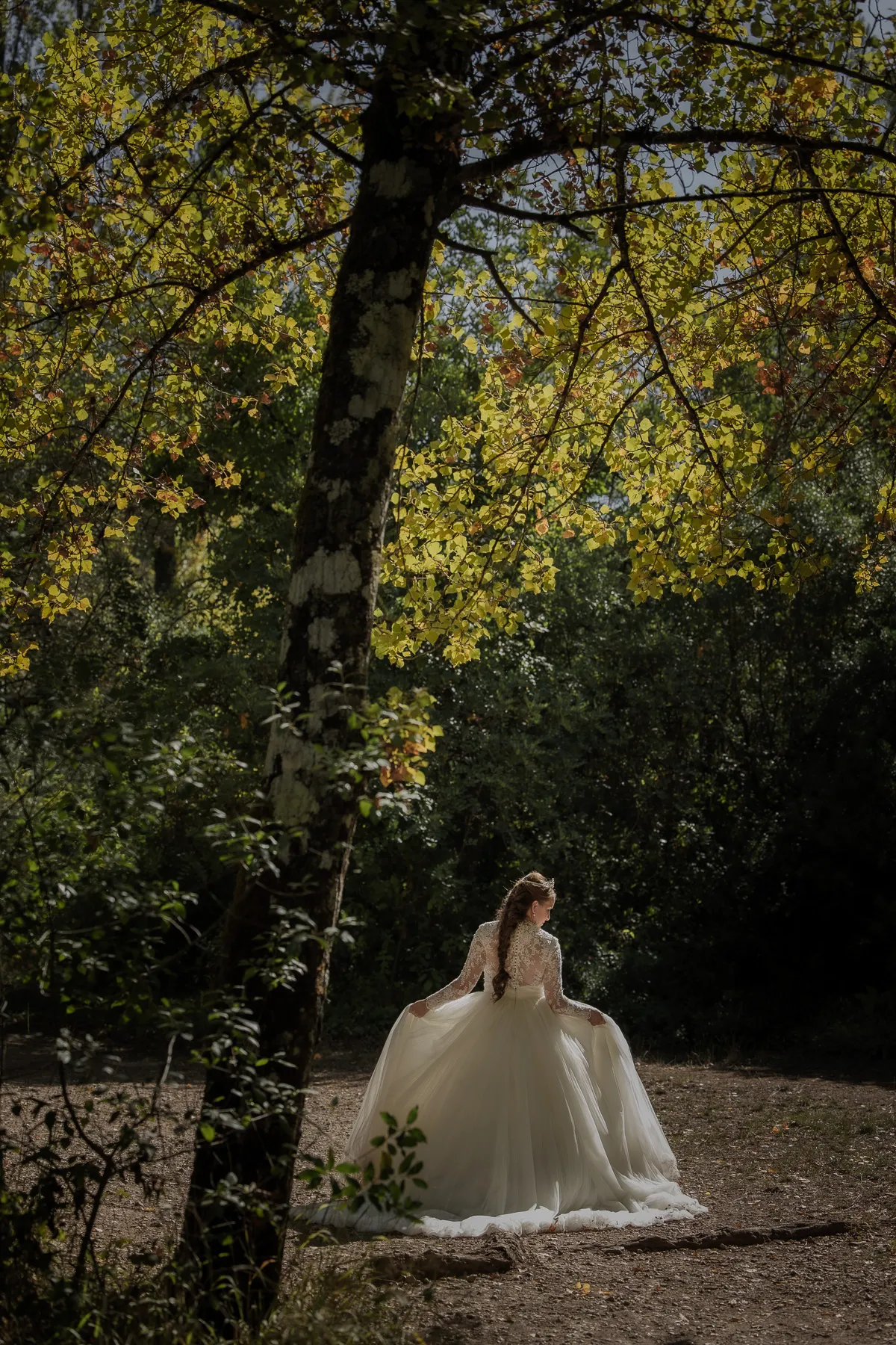 Sandra durante su sesión de Post Boda en El Bosque, Cádiz 