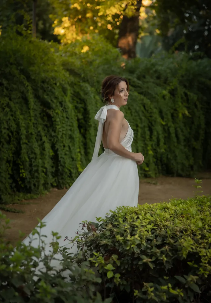 Novia en el Parque de María Luisa, Sevilla