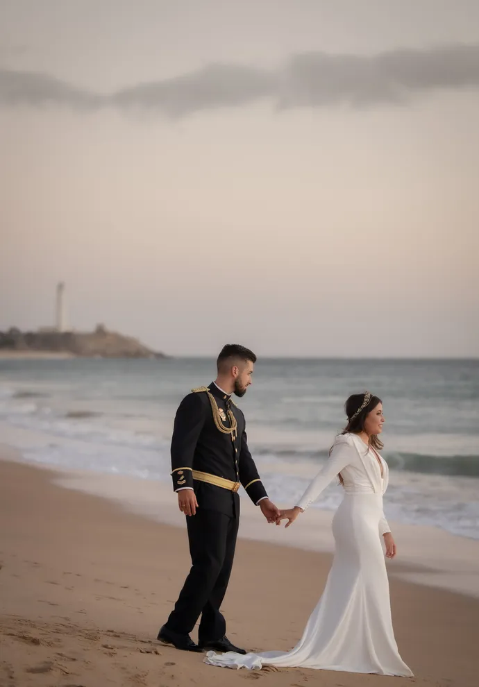 Laura y José Luis en su Postboda en Barbate