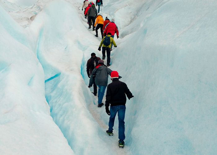excursion caminando sobre el glaciar  Perito Moreno, Argentina
