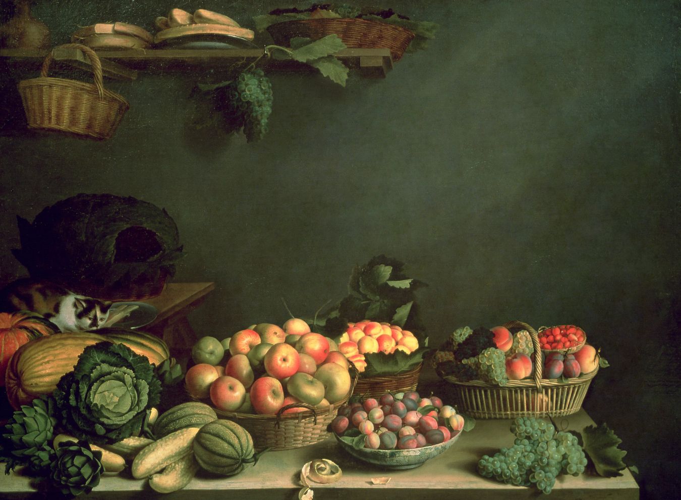 “The fruit and vegetable seller” de Louise Moillon