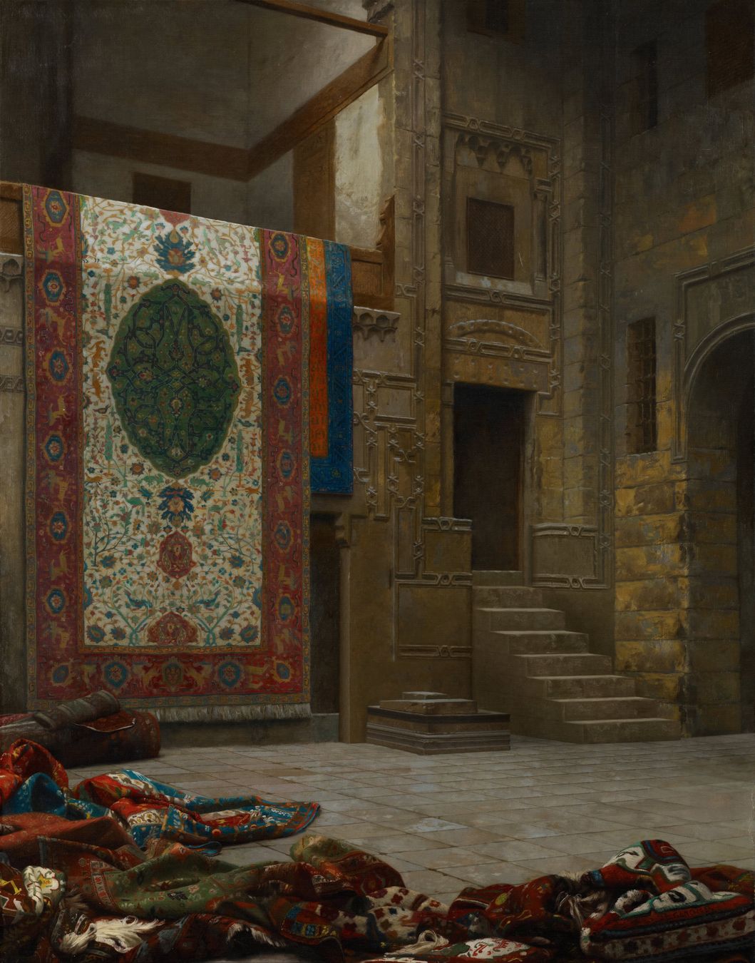 “Vendedor de alfombras en el Cairo” de Jean-Léon Gérôme