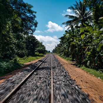 When the bamboo train accelerates