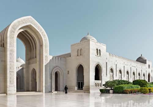 Acceso, Mezquita del Sultán Qaboos | Mascate, Oman | Dani Vottero, fotógrafo de arquitectura