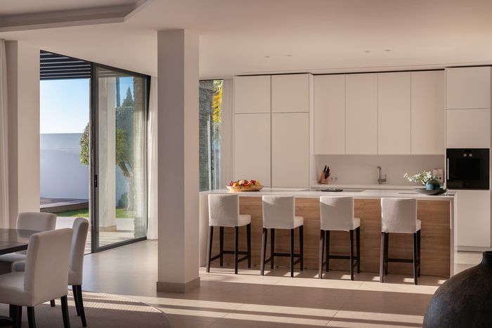 Kitchen at sunrise | Luxury Villas photographer in Marbella | Dani Vottero