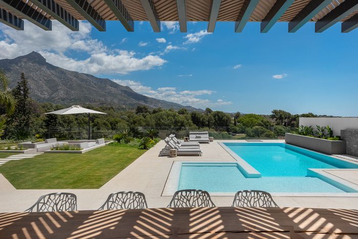 Pool and La Concha Mountain | Real Estate photographer, Marbella | Dani Vottero