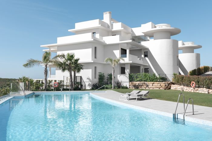 Pool and Building, Terrazas de Cortesin | Dani Vottero, real estate photographer in Malaga