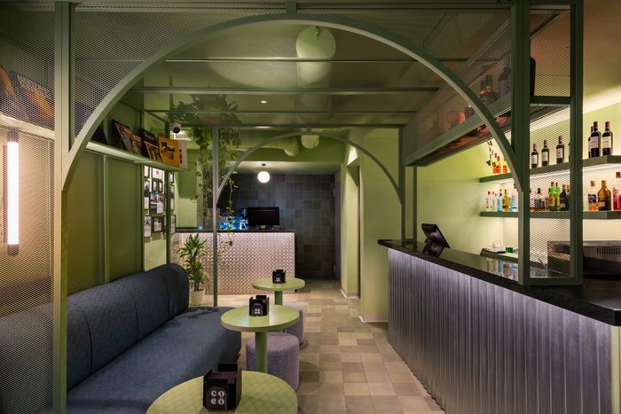 Bar Area, Coeo Pod Hostel Malaga | Dani Vottero, interior photography