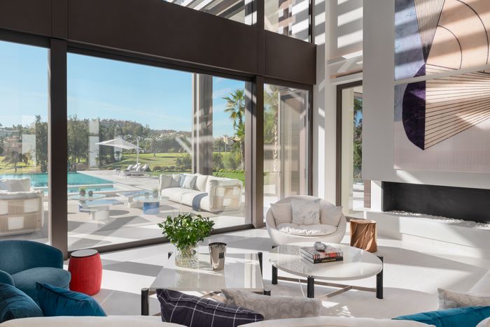 Living room with view | Dani Vottero, luxury real estate photographer in Marbella