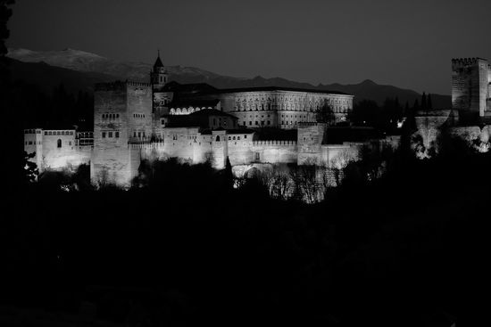 La Alhambra, desde el Mirador San Nicolás. Granda, España.