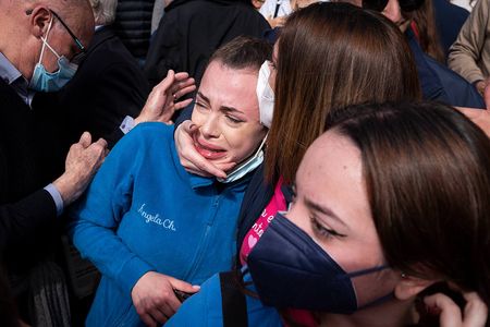girl crying in fallas by the emotion