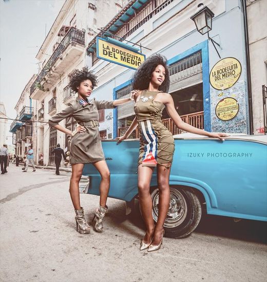 Cuban Models in a Photo Session in Havana