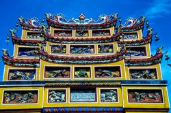 Detalle de una de las puertas de la Ciudad Prohibida Hue