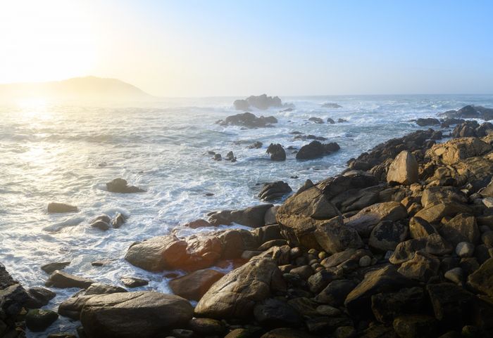 Playa ubicada a la salida del Oceanográfico de La Coruña