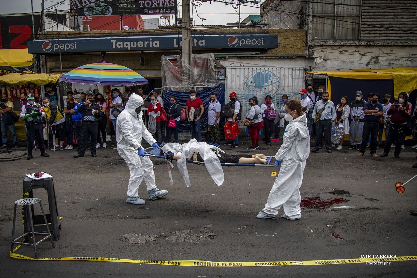 Una mujer murió tras ser arrollada por un microbús cuando cruzaba la calzada Ignacio Zaragoza, muy cerca del aeropuerto de la Ciudad de México. Julio 2020