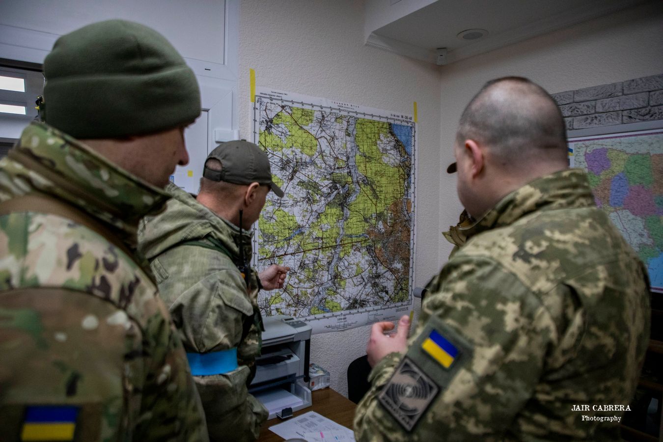 La Guardia Territorial de Kiev es integrada por voluntarios ucranianos e incluso extranjeros que ante la invasión rusa decidieron sumarse a la línea de combate.  Kiev, Ucrania. Marzo 2022.