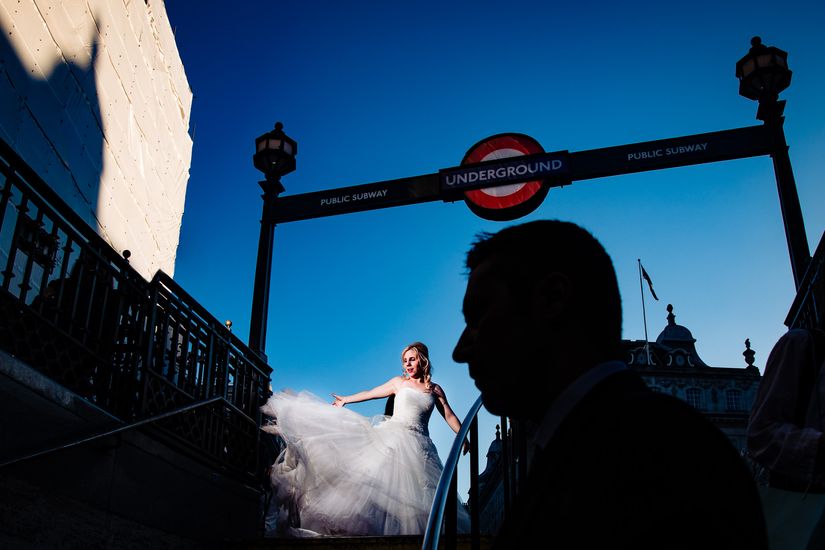 Picadilly Circus Trash the Dress