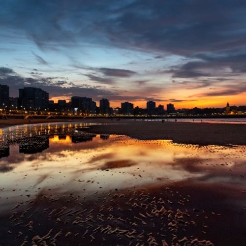 Gijón y sus atardeceres