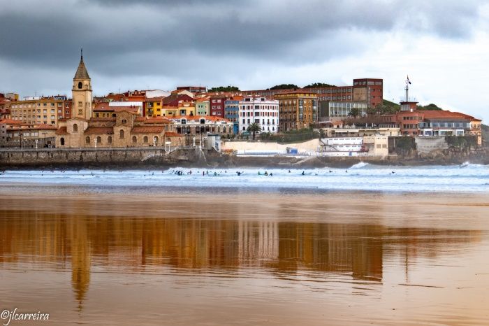 DIAS DE LLUVIA EN SAN LORENZO GIJON