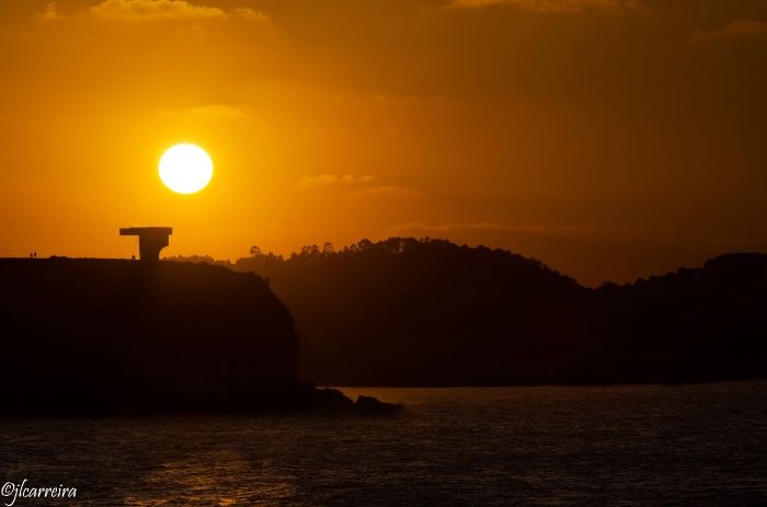 PUESTA DE SOL ELOGIO DEL HORIZONTE GIJON