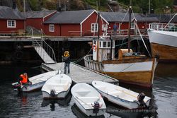 Nusfjord harbour, Flakstadoya, Lofoten Islands, Norway