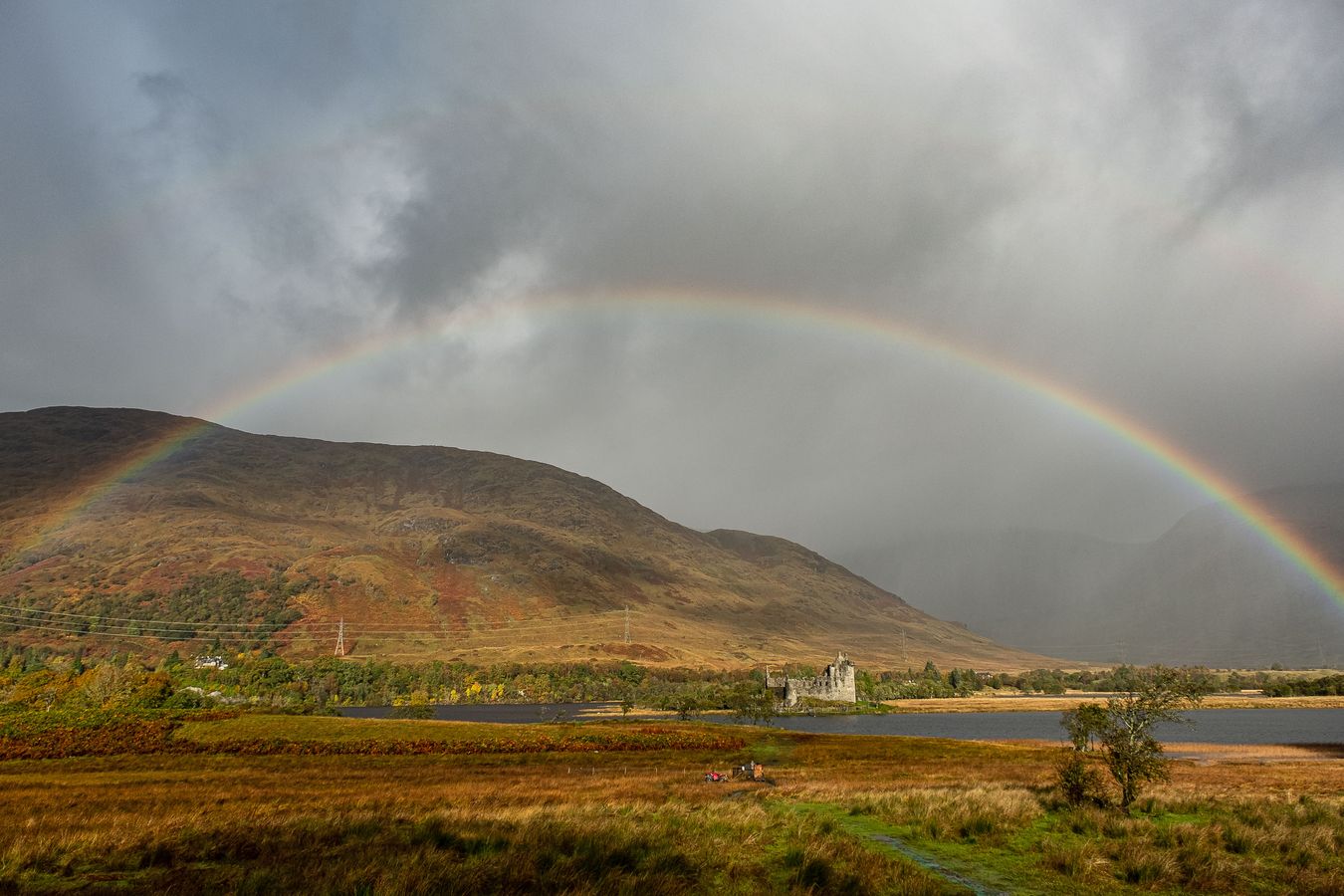 Kilchurn Castle Rainbow