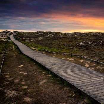 camino al amanecer