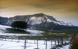 reportaje: Orduña (Bizkaia) - título: sierra Salvada en invierno