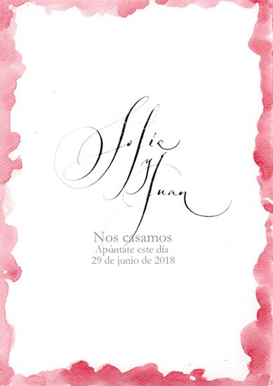 Tarjetón Save the date