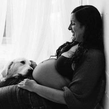 Fotografia embaràs amb gos - estudio a Barcelona-Mireia Navarro Fotografia