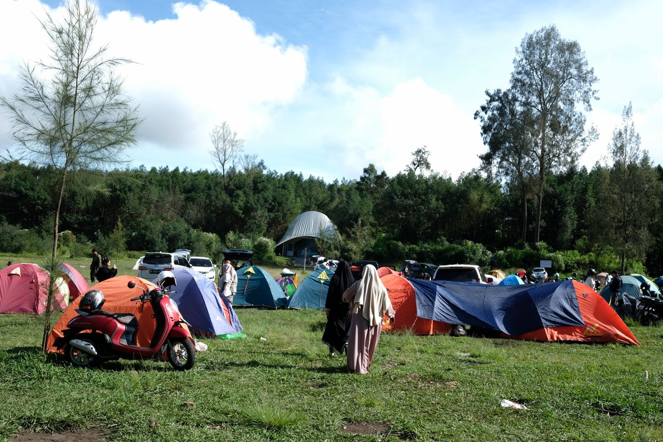 Ijen volcano camping area