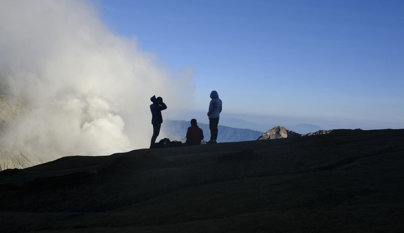 On top of the Ijen volcano