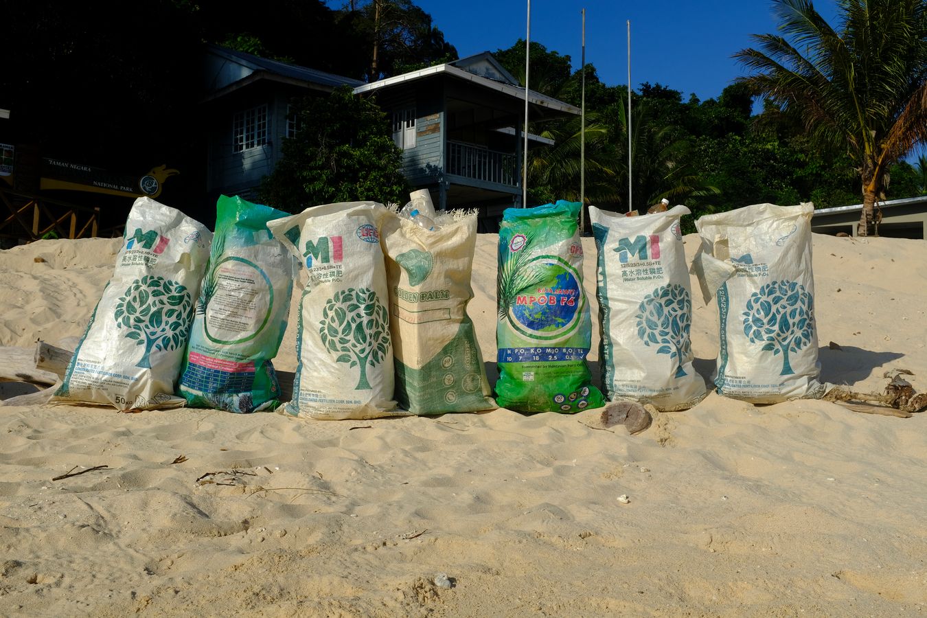 Seven sacks, about 70 kilos of waste: plastic, cans, glass, polystyrene, ropes and fishing nets, collected on the beach and rocky area, by the author of Save Ocean Turtle, during his stay on the islan