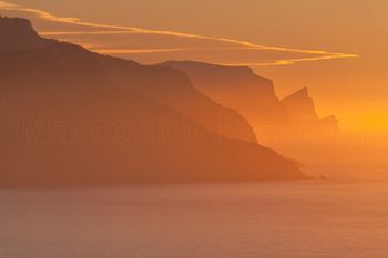Sunset, Banyalbufar area, Northern coast, Majorca