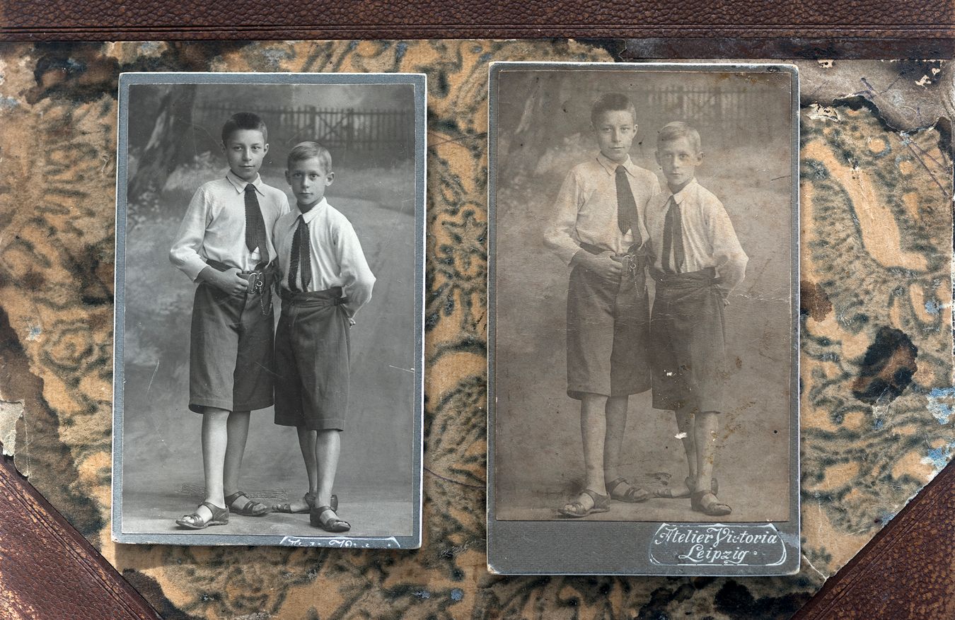 Luis y Adolfo Clauss en su adolescencia Alemania.