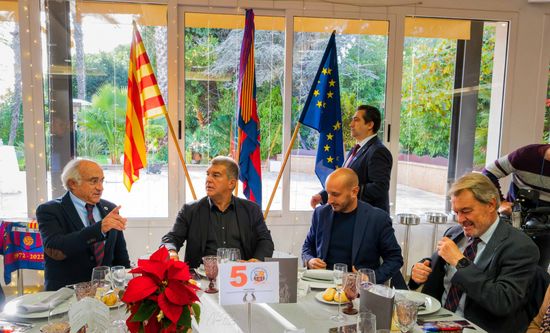 president joan laporta artur mas vilassar 50 aniversari penya barcelonista barça