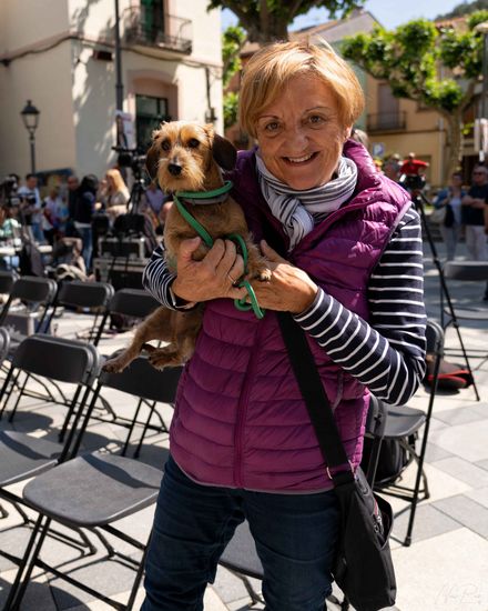 mujer madura mascota pose mejor fotografo maresme