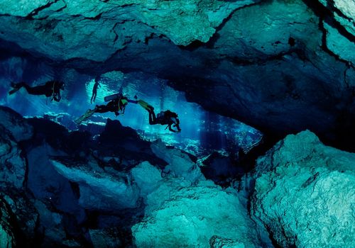 Underwater caves
