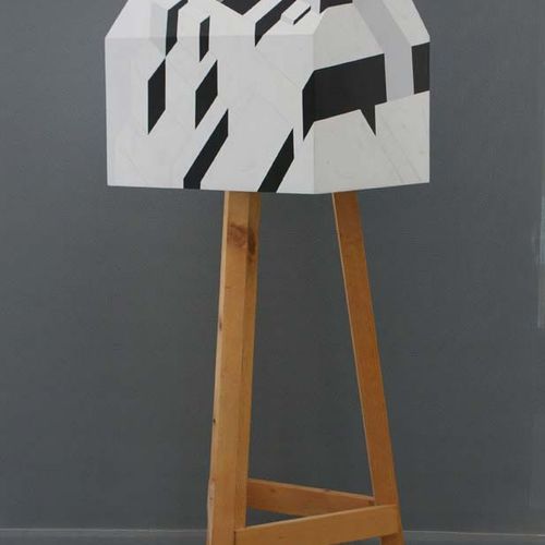 Transportable residence / 2010 /  Wood, plexiglas, synthetic paint / 110x50x50 cm