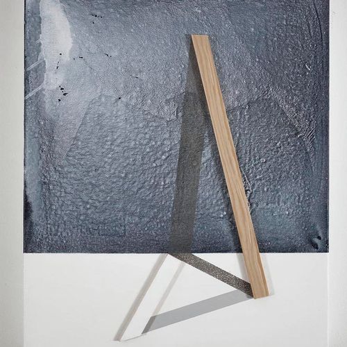 Ways to holding the landscape / 2015 /  Acrylic paint and wooden strip on canvas / 50x40 cm