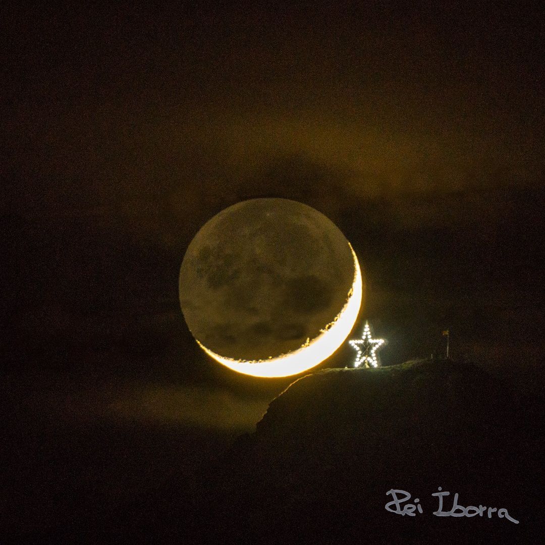 Estrella de Nadal i la Lluna