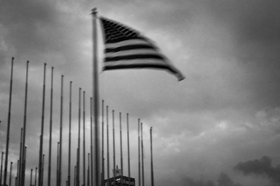 american flag in havana, cuban photography fine art by louis alarcon