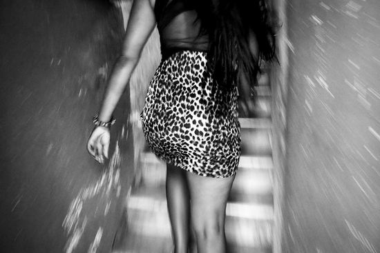 girl in a stairs , cuban photography fine art by louis alarcon