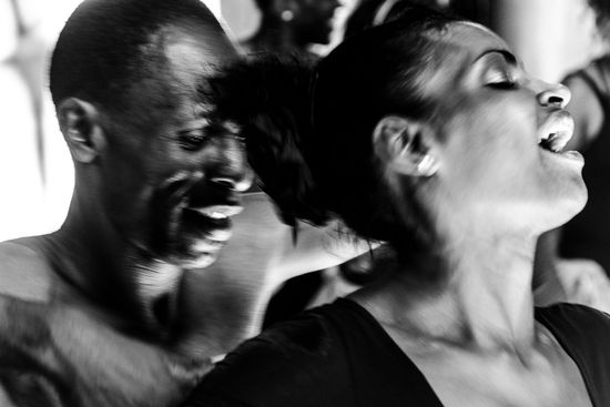 sexual tension between afrocuban dancers in Havana