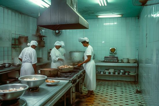 great cuban kitchen in the 50s historial photos by ai by louis alarcon