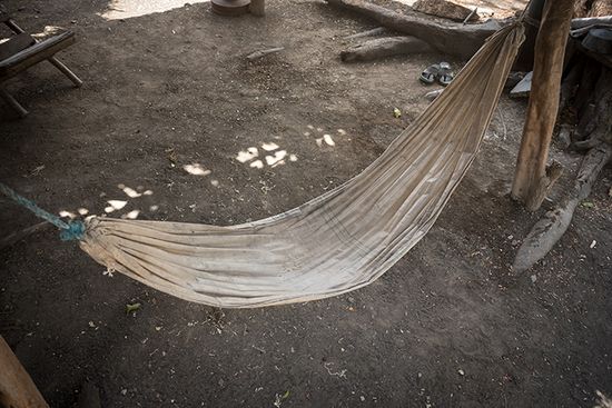hammock in the east of cuba, anthropological photo of cuba