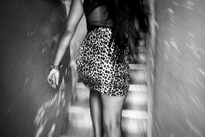 girl in a stairs , cuban photography fine art by louis alarcon